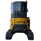 Miniexcavadora Donker DK40 con cabina, 2 velocidades, joysticks, aire acondicionado y motor Yanmar de 38 CV.